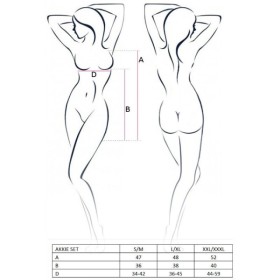 PAIXÃO - CONJUNTO DE FANTASIA DE ENFERMEIRA MULHER AKKIE L/XL CONJUNTOS DE MULHER PASSION