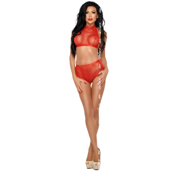 ME-SEDUCE - MONA SET ROJO L/XL ME-SEDUCE SET - Conjunto de lencer