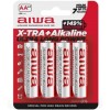 Aiwa - Pile Alcaline X-Tra AA LR6 Blister*4 – Piles alcalines