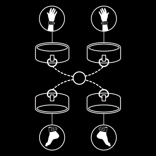 Fetish Submissive - Ensemble DE Menottes Pour Mains ET Chevill...