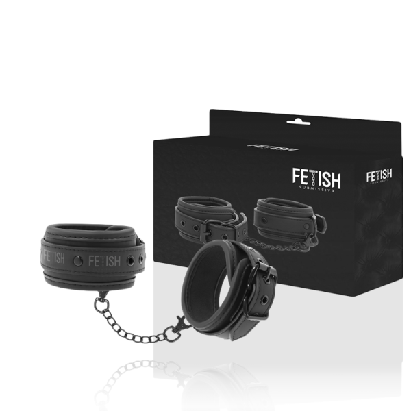 Fetish Submissive - Chevilles EN Cuir Végétalien Avec Doublure...