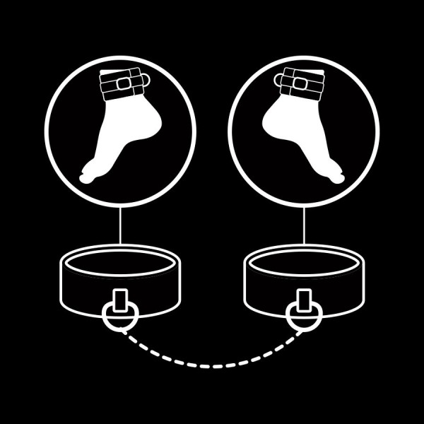 Fetish Submissive - Tobilleros de Piel Vegana con Forro...