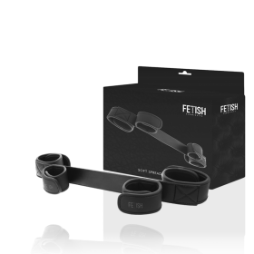 Fetish Submissive - Barra espalhadora de bondage com forro...