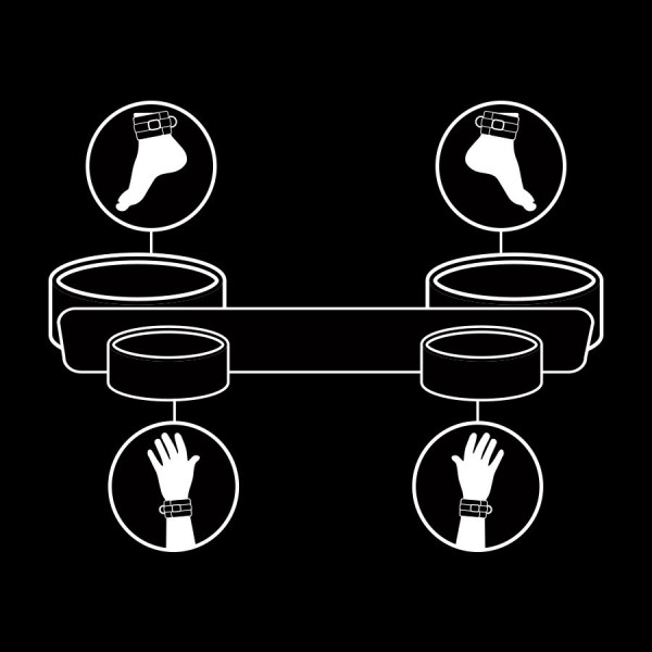 Fetish Submissive - Barre Dépandage DE Bondage Avec Doublure E...