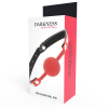 Darkness - Bâillon EN Silicone Rouge – Mâchoires