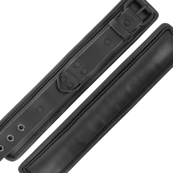 Darkness - Menottes ET Collier EN Cuir Noir – épouses