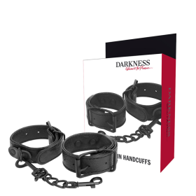 Darkness - Menottes Texturées Larges ET Mince