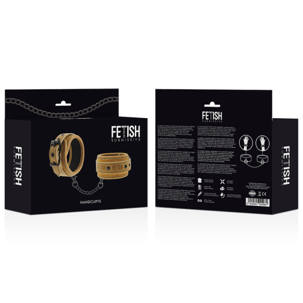 Fetish Submissive Origin - Menottes EN Cuir Vegan Avec Doublur...