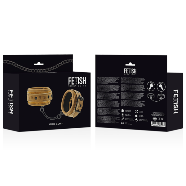 Fetish Submissive Origen - Menottes DE Cheville EN Cuir Végéta...