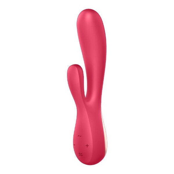 SATISFYER - MONO FLEX ROUGE AVEC APPLICATION SATISFYER CONNECT