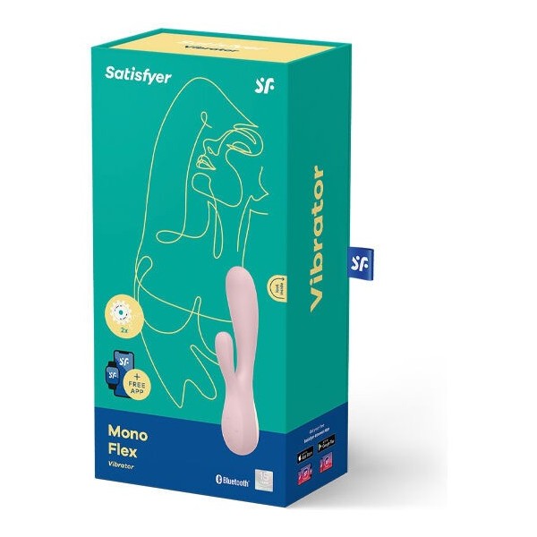 SATISFYER - MONO FLEX ROSA COM APLICATIVO SATISFYER CONNECT
