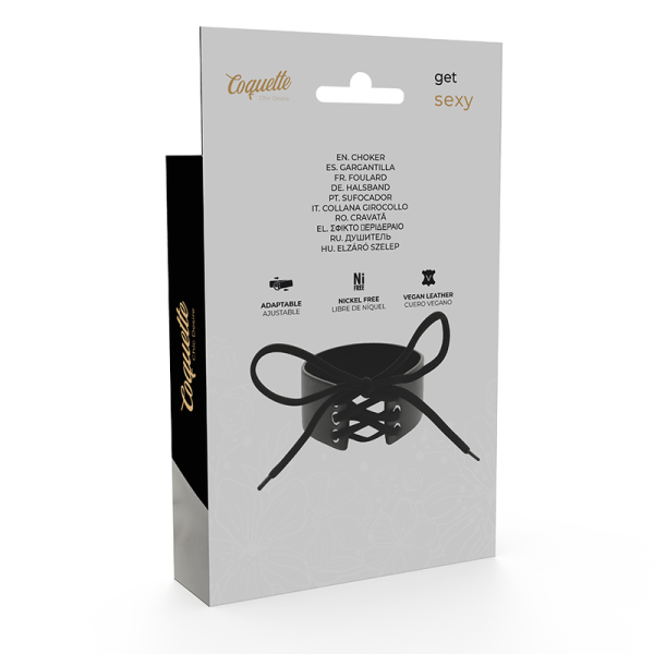 Coquette Chic Desire - Gargantilla de Cuero Vegano