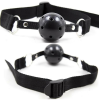 Ohmama Fetish Ball GAG Respirant EN Tissu Noir