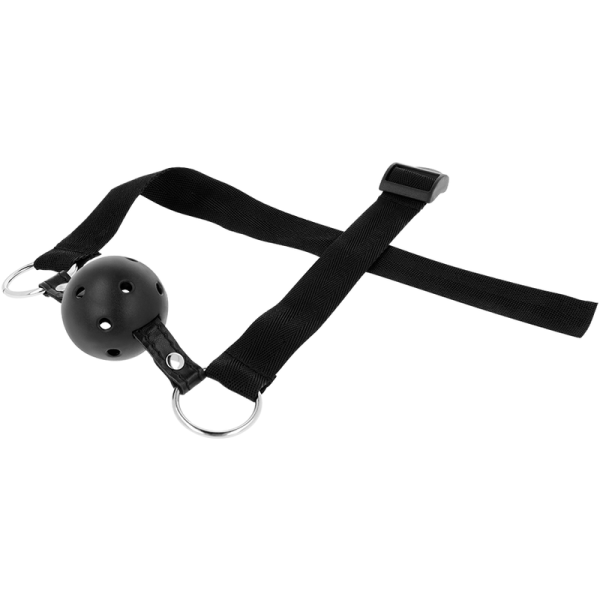 Ohmama Fetish Ball GAG Transpirable EN Tejido Negro