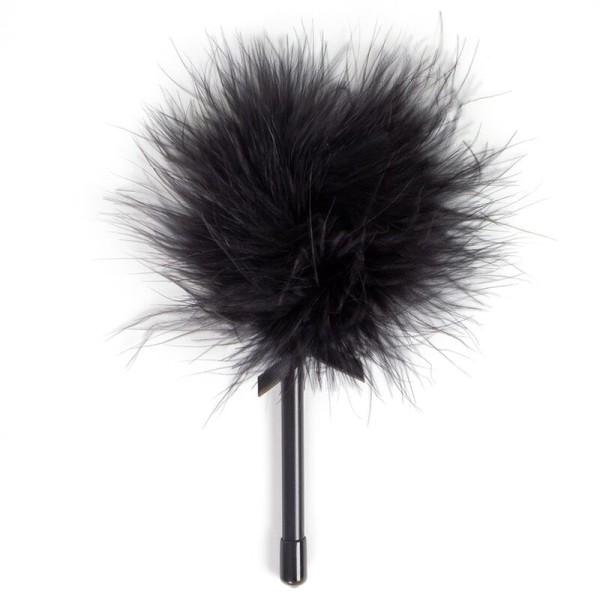 Secret Play - Mini Duster Noir – Plumes