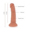 ONINDER - GRAND GODE VIBRATEUR BOGOTÁ 9 VITESSES NATUREL 22 CM -O- 4,5 CM - APPLICATION GRATUITE ONINDER