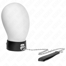 Kink - Collier Avec Ceinture 65 CM Avec Large Bracelet Noir Aj...