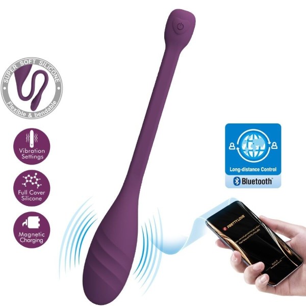 PRETTY LOVE - VIBRATEUR CONTRÔLÉ PAR APPLICATION LEVIATHAN VIOLET PRETTY LOVE SMART