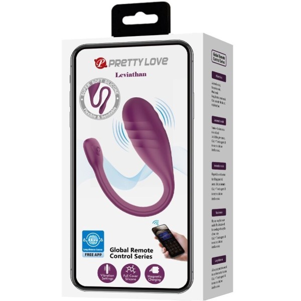 PRETTY LOVE - VIBRATEUR CONTRÔLÉ PAR APPLICATION LEVIATHAN VIOLET PRETTY LOVE SMART