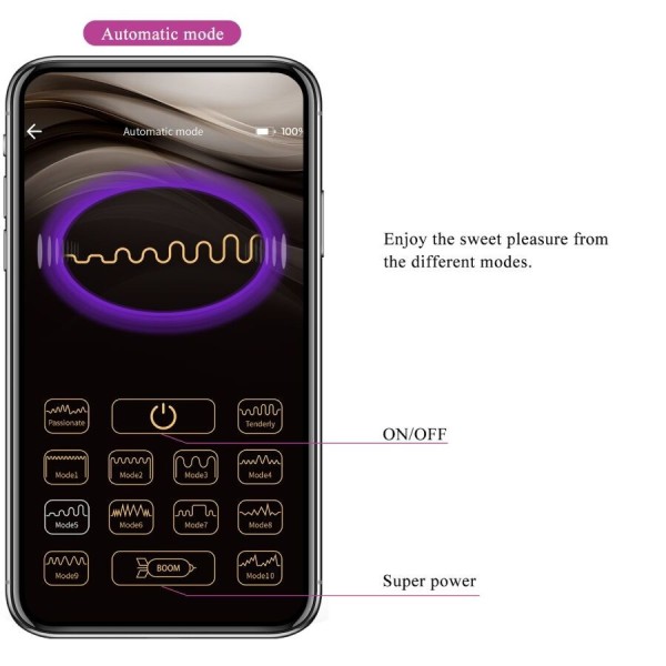 PRETTY LOVE - VIBRATEUR CONTRÔLÉ PAR APPLICATION LEVIATHAN VIOLET PRETTY LOVE SMART