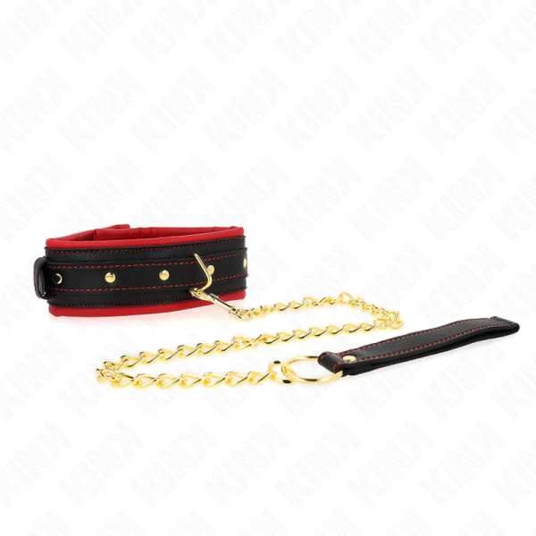 Kink - Collier Avec Laisse EN Tissu UNI Ajustable 33-48 CM X 5...