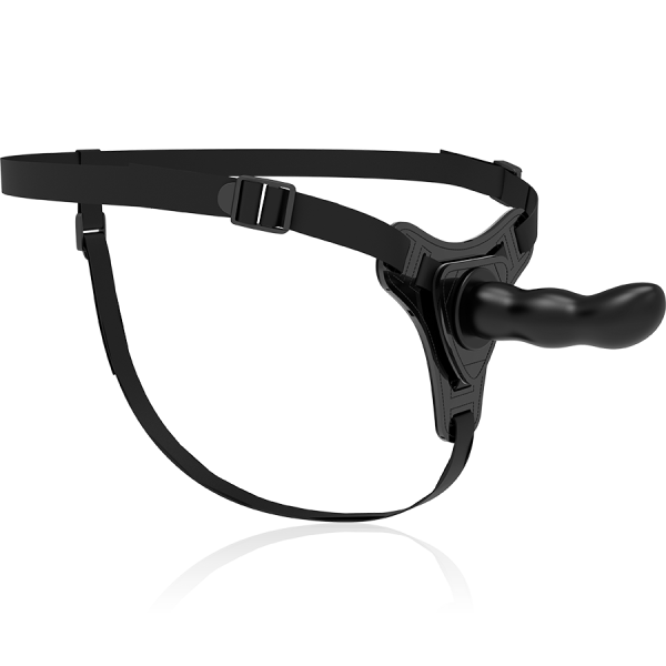 FETISH SUBMISSIVE HARNESS - SILICONE NOIR POINT G 16 CM FETISH SUBMISSIVE HARNESS