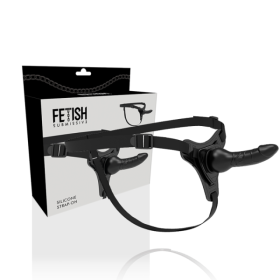 FETISH SUBMISSIVE HARNESS - SILICONE NOIR RÉALISTE 16 CM FETISH SUBMISSIVE HARNESS