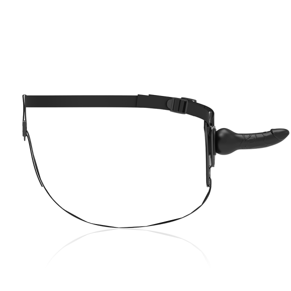 FETISH SUBMISSIVE HARNESS - SILICONE NOIR RÉALISTE 16 CM FETISH SUBMISSIVE HARNESS