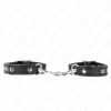 Kink - Mini Pulseras Negras Con Tachuelas Ajustables 16-22 CM X 2