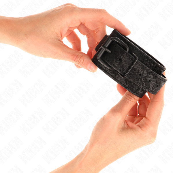 Kink - Poignets Recouverts DE Dentelle Foncée Réglable Noir 19...