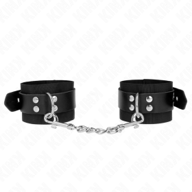 Kink - Appui-Poignets EN Nylon Noir Avec Ceinture EN Cuir Noir...
