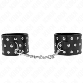 Kink - Muñequeras punk ajustables 19-24 CM X 5,5 CM