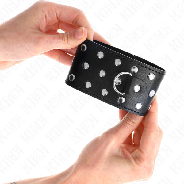Kink - Retenues-Poignets Punk Réglables 19-24 CM X 5,5 CM