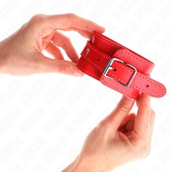 Kink - Muñequeras finas ajustables rojas 21-33 CM