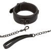 Calexotics - Nocturnal Collier ET Laisse EN Cuir Réglable Noir