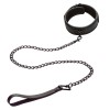 Calexotics - Nocturnal Collier ET Laisse EN Cuir Réglable Noir