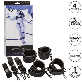 Calexotics - Nocturnal Ceinture DE LIT Réglable EN Cuir Noir