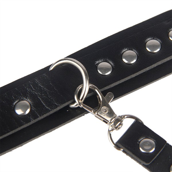 Subblime - 953690 Menottes Avec Ceinture DE Bondage Noire Tail...