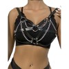 Subblime - 953713 Ceinture Punk Bondage Boucle Métal Noire Tai...