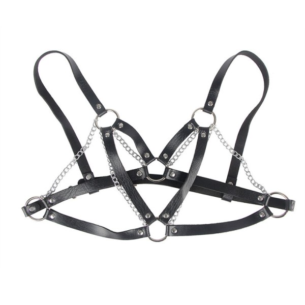Subblime - 953713 Ceinture Punk Bondage Boucle Métal Noire Tai...