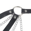 Subblime - 953713 Ceinture Punk Bondage Boucle Métal Noire Tai...