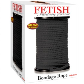 Série Fetish Fantasy - Corda Bondage Preta 60,96 Metros