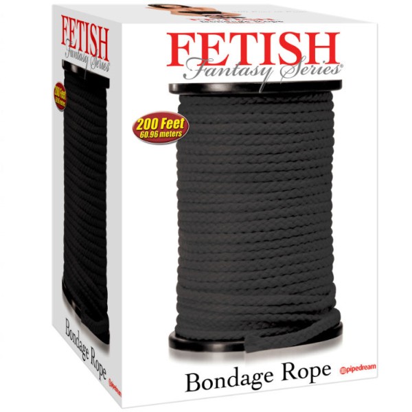 Fetish Fantasy Series - Corde DE Bondage Noire 60,96 Mètres