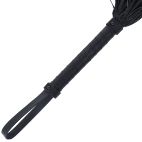 Darkness - Chicote Bondage Preto 42cm Couro – Chicotes BDSM