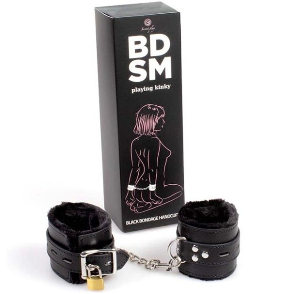 Secretplay - Menottes DE Bondage Noires Collection Bdsm