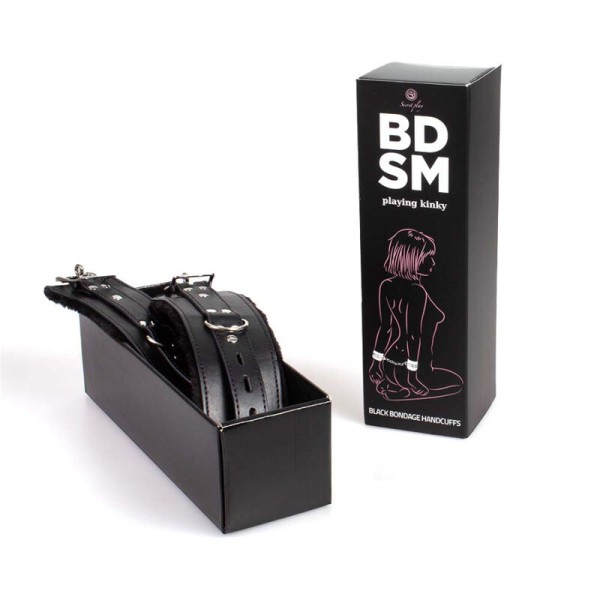 Secretplay - Colección Bdsm de esposas bondage negras