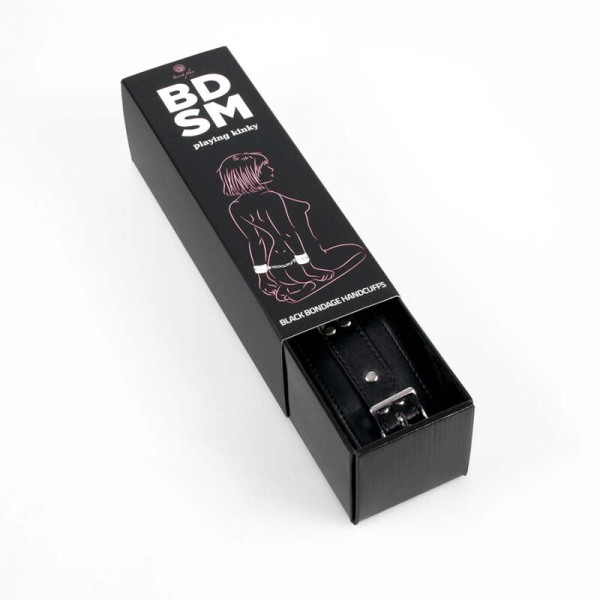 Secretplay - Menottes DE Bondage Noires Collection Bdsm