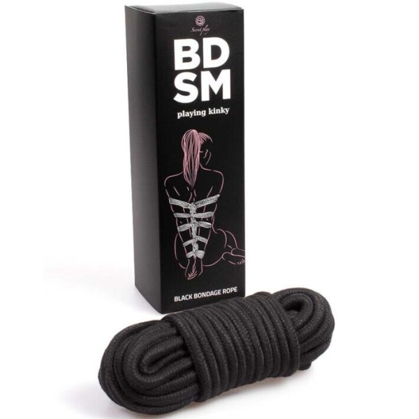 Secretplay - Colección Bdsm de cuerda bondage negra