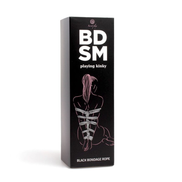 Secretplay - Colección Bdsm de cuerda bondage negra