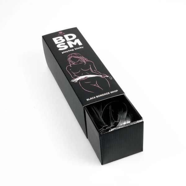 Secretplay - Fouet DE Bondage Noir Collection Bdsm